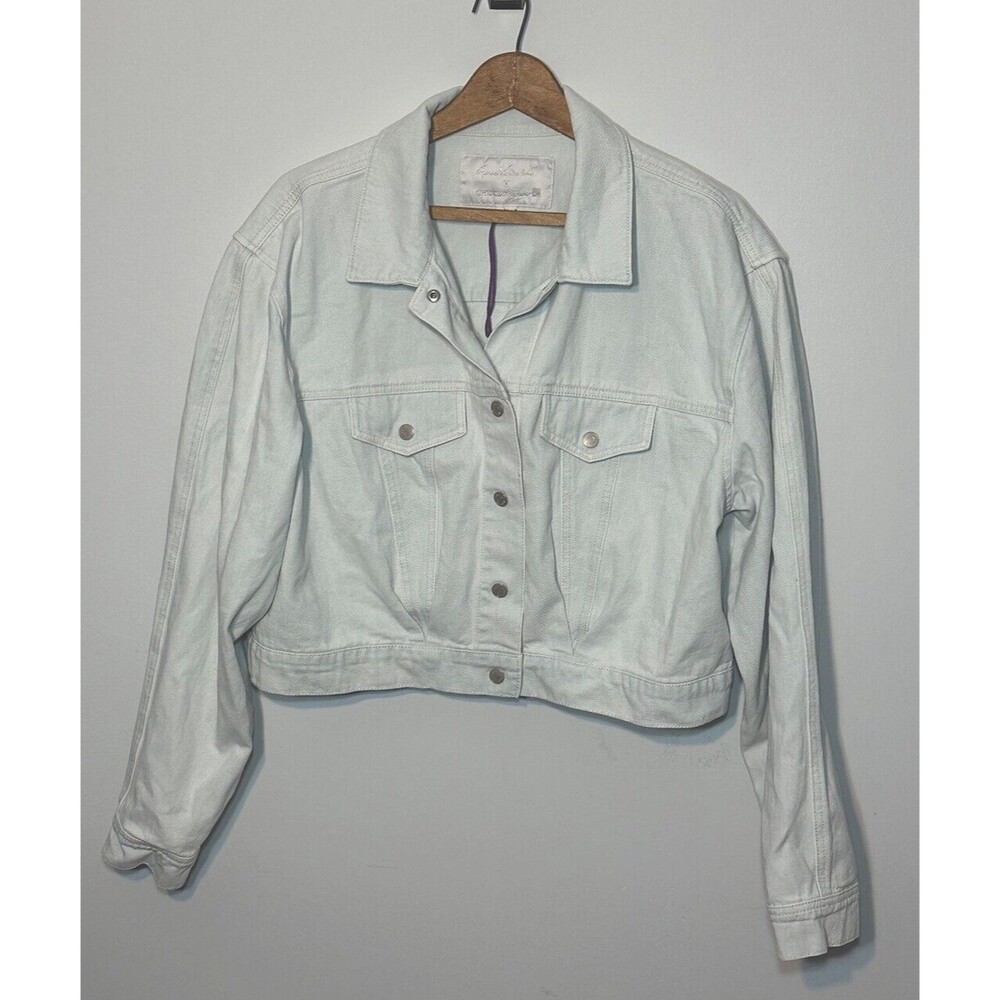 Gloria Vanderbilt x Christian Siriano Cropped Denim  Jean Jacket Sz 18 NWOT